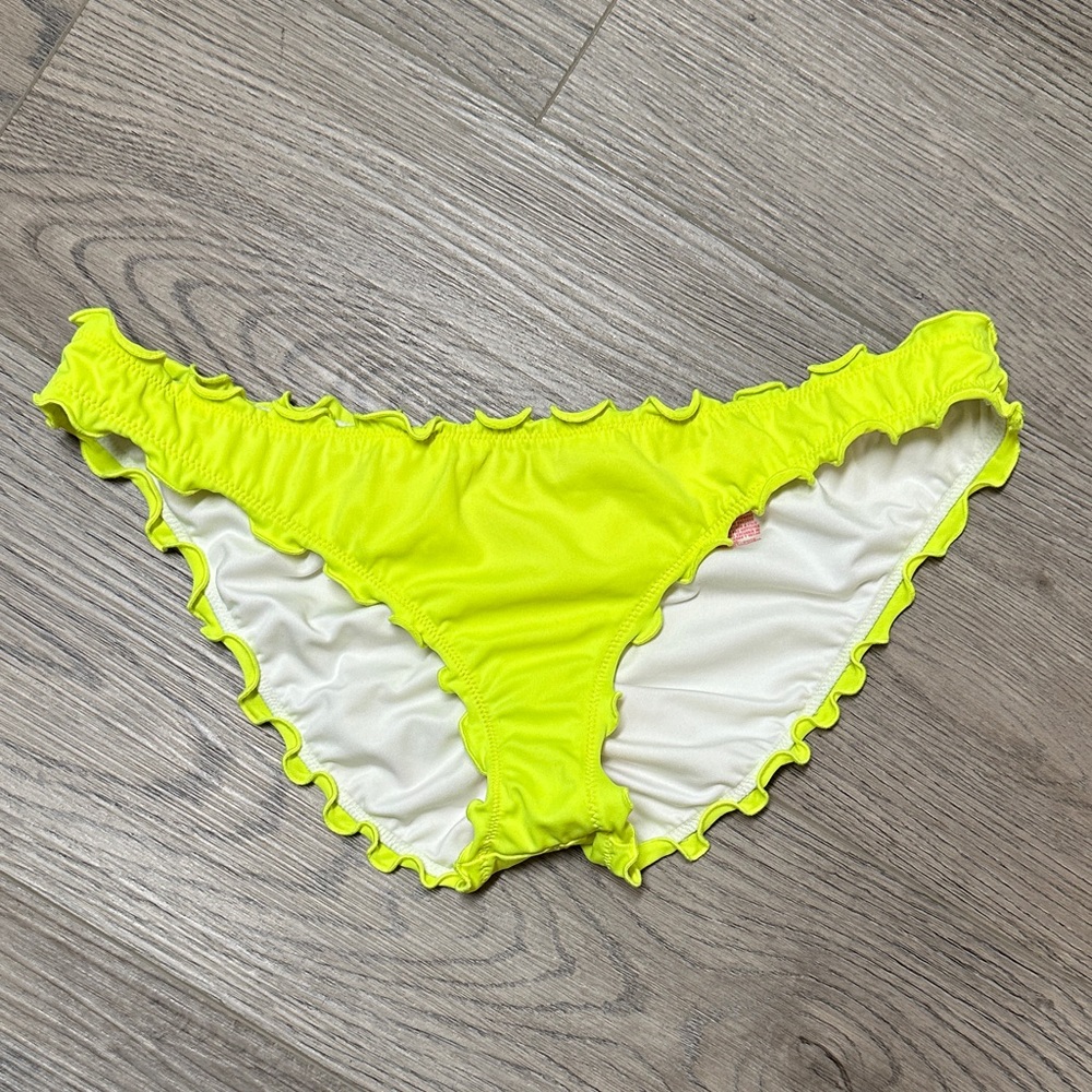 Victoria's Secret Lime Ruffle Bikini Bottoms
